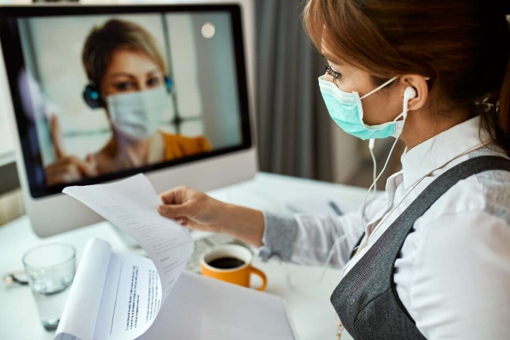 UK patient using online doctor consultation service for same day 